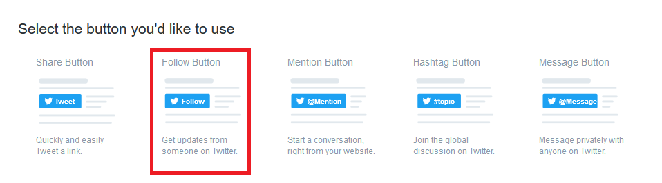 Twitter Follow Button