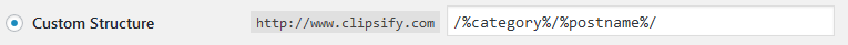 WordPress Custom Structure